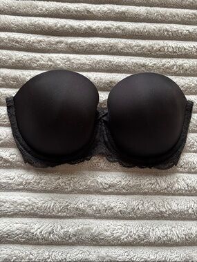Victoria's Secret Black Dream Angels Strapless Bra 32DD